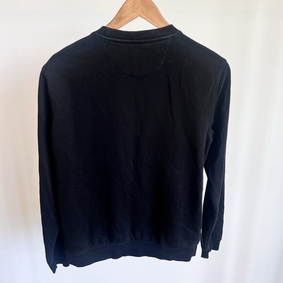 Allen Solly Pullover Sweater w/ Pockets Men's Sz Small Black Crewneck Sweatshirt - Picture 3 of 7
